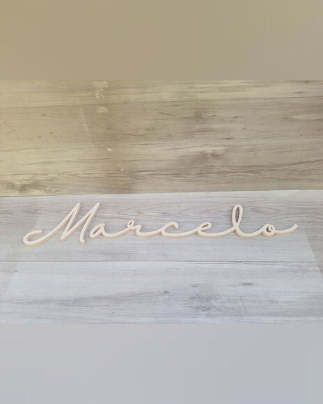 Nome de Parede Personalizado em mdf - Linha Hl - Marcelo