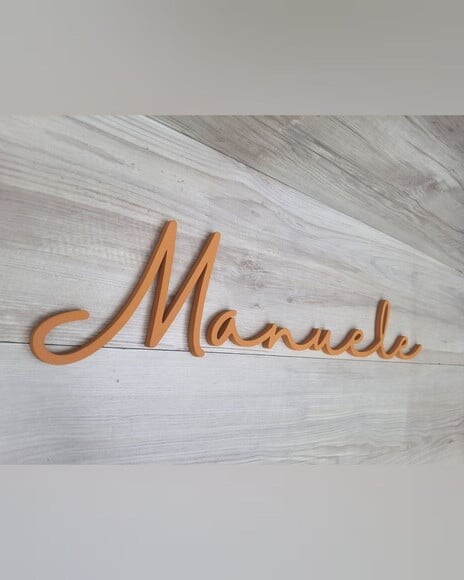 Nome de Parede Personalizado em mdf - Linha Hl - Manuele