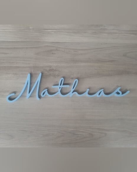 Nome de Parede Personalizado em mdf - Linha Hl - Mathias