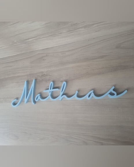 Nome de Parede Personalizado em mdf - Linha Hl - Mathias