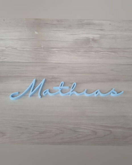 Nome de Parede Personalizado em mdf - Linha Hl - Mathias