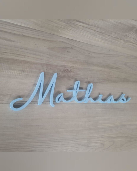 Nome de Parede Personalizado em mdf - Linha Hl - Mathias
