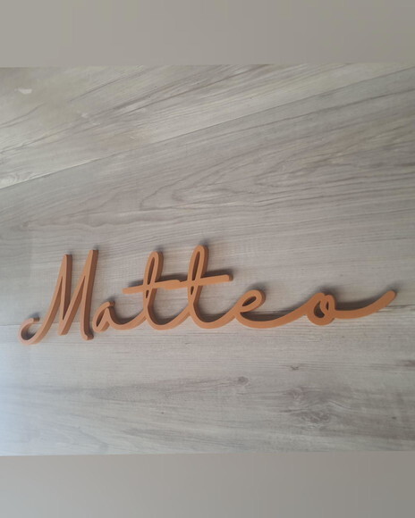 Nome de Parede Personalizado em mdf - Linha Hl - Matteo