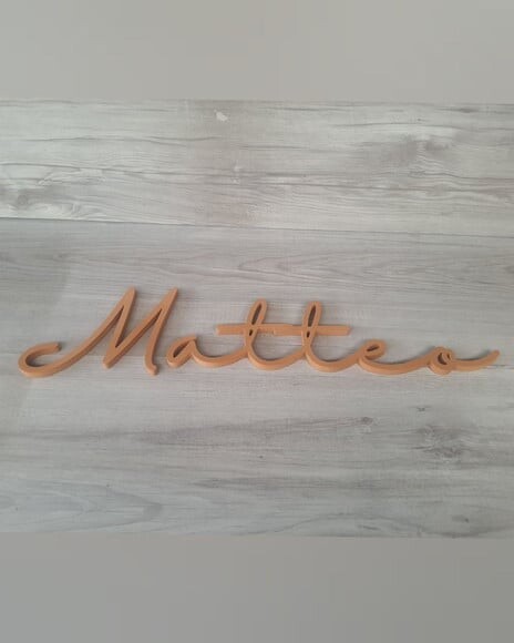Nome de Parede Personalizado em mdf - Linha Hl - Matteo