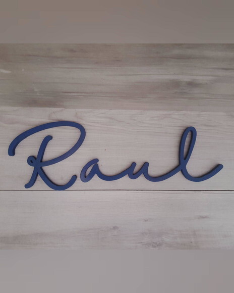 Nome de Parede Personalizado em mdf - Linha Hl - Raul