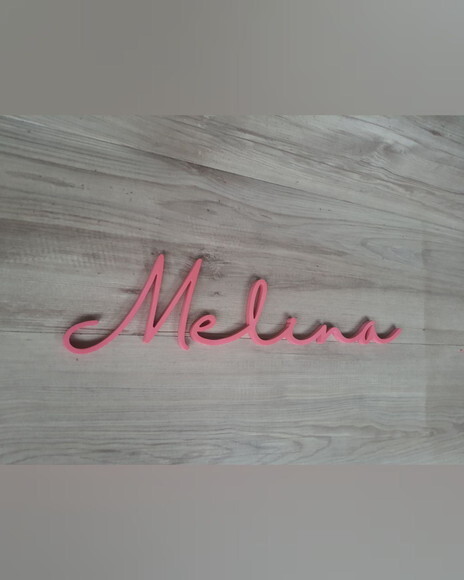 Nome de Parede Personalizado em mdf - Linha Hl - Melina