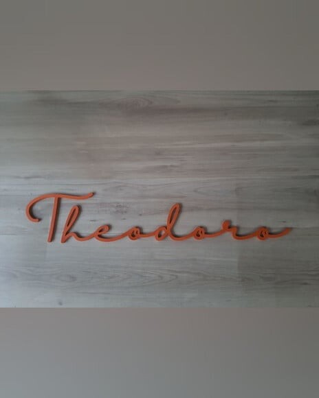 Nome de Parede Personalizado em mdf - Linha Hl - Theodoro