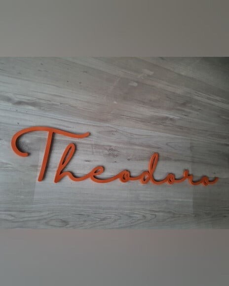 Nome de Parede Personalizado em mdf - Linha Hl - Theodoro