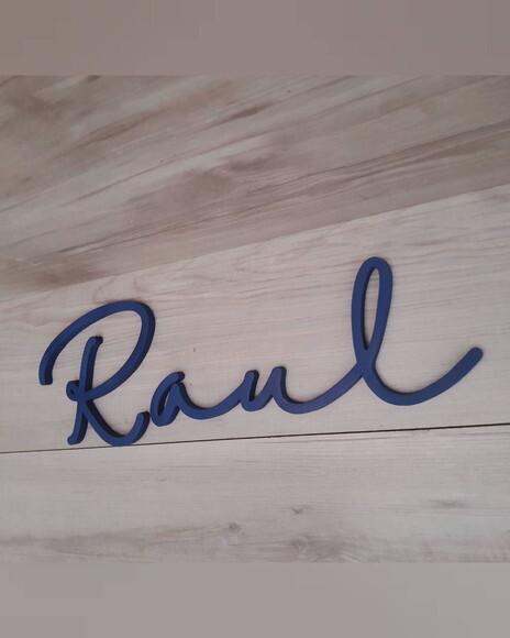 Nome de Parede Personalizado em mdf - Linha Hl - Raul