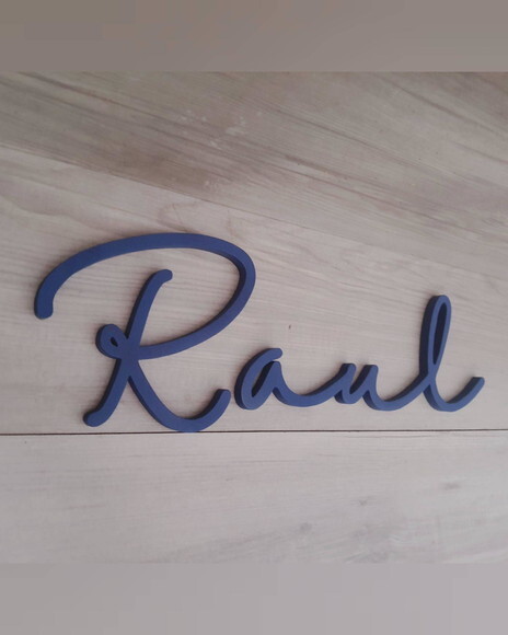 Nome de Parede Personalizado em mdf - Linha Hl - Raul