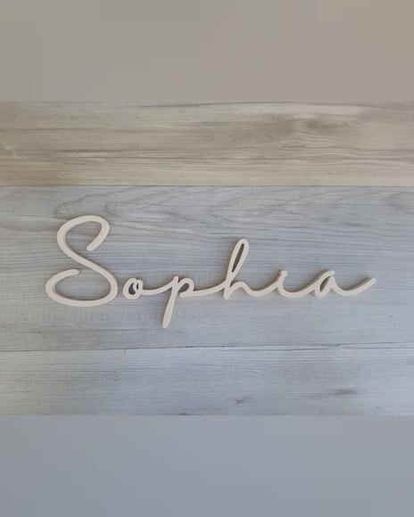 Nome de Parede Personalizado em mdf - Linha Hl - Sophia