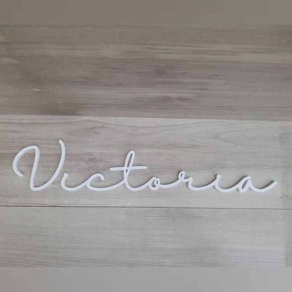Nome de Parede Personalizado em mdf - Linha Hl - Victoria