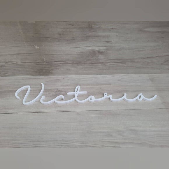 Nome de Parede Personalizado em mdf - Linha Hl - Victoria
