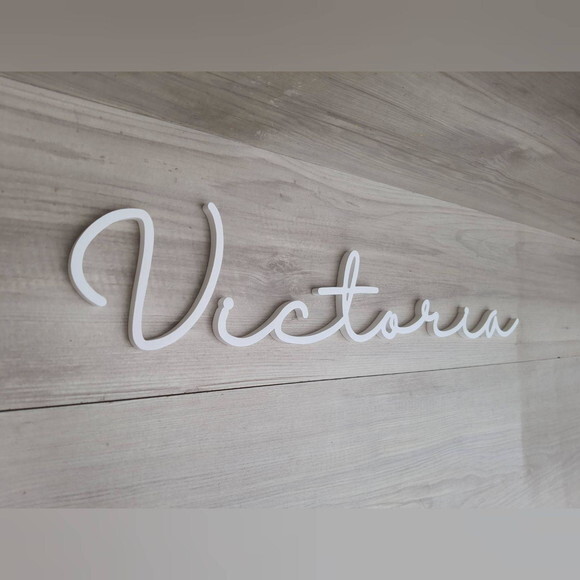 Nome de Parede Personalizado em mdf - Linha Hl - Victoria