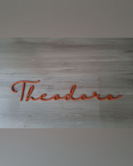 Nome de Parede Personalizado em mdf - Linha Hl - Theodoro