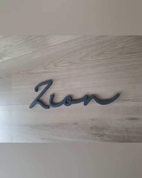 Nome de Parede Personalizado em mdf - Linha Hl - Zion