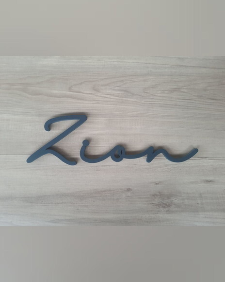 Nome de Parede Personalizado em mdf - Linha Hl - Zion