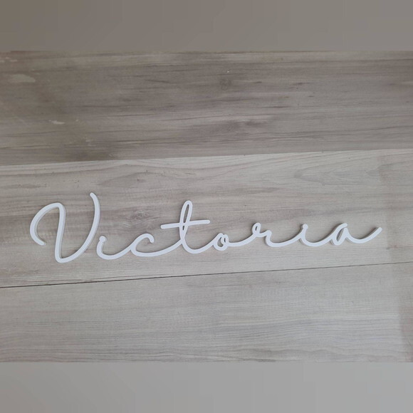 Nome de Parede Personalizado em mdf - Linha Hl - Victoria