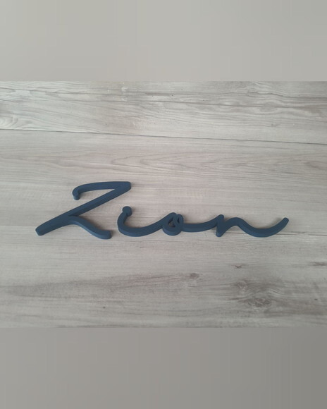 Nome de Parede Personalizado em mdf - Linha Hl - Zion