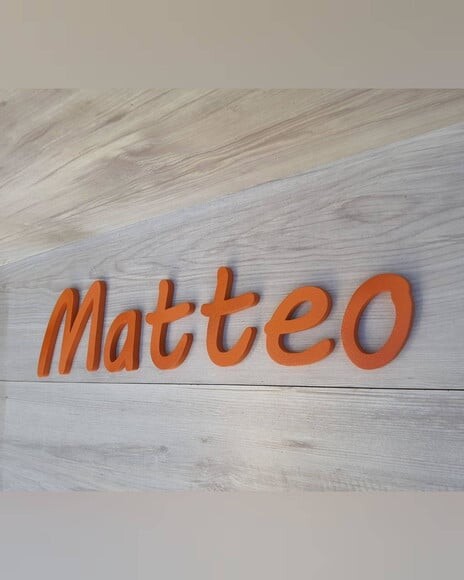 Nome de Parede Personalizado em mdf - Linha Mv - Matteo
