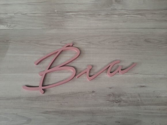 Nome de Parede Personalizado em mdf - Linha Nt - Bia