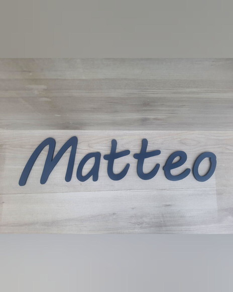Nome de Parede Personalizado em mdf - Linha Mv - Matteo