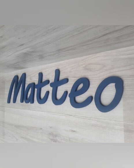 Nome de Parede Personalizado em mdf - Linha Mv - Matteo