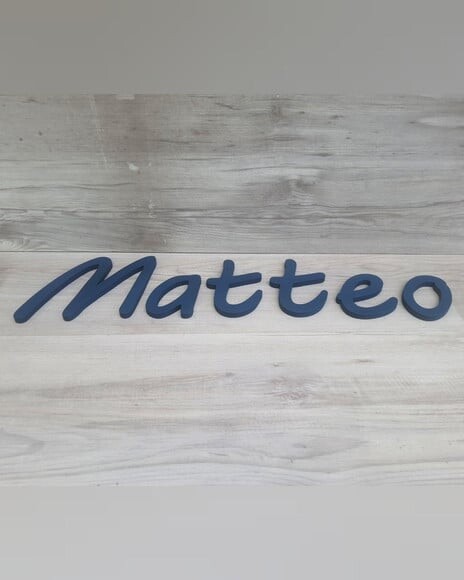 Nome de Parede Personalizado em mdf - Linha Mv - Matteo