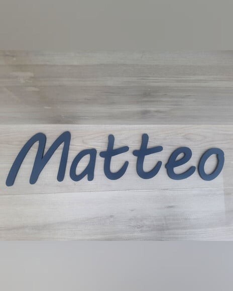 Nome de Parede Personalizado em mdf - Linha Mv - Matteo