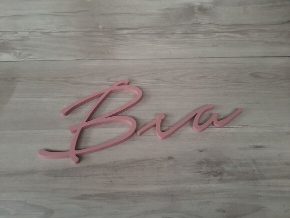 Nome de Parede Personalizado em mdf - Linha Nt - Bia