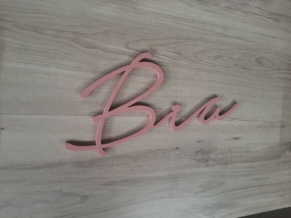 Nome de Parede Personalizado em mdf - Linha Nt - Bia