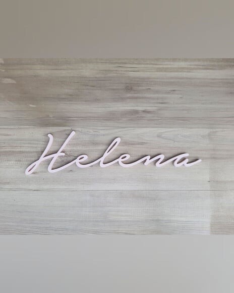 Nome de Parede Personalizado em mdf - Linha Nt - Helena