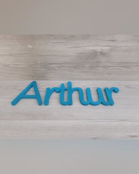 Nome de Parede Personalizado em mdf - Linha Ps - Arthur