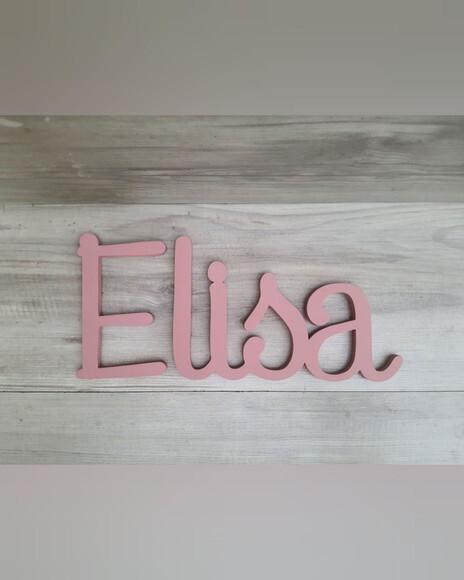 Nome de Parede Personalizado em mdf - Linha Ps - Elisa
