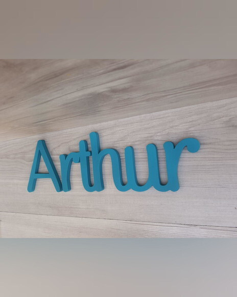 Nome de Parede Personalizado em mdf - Linha Ps - Arthur