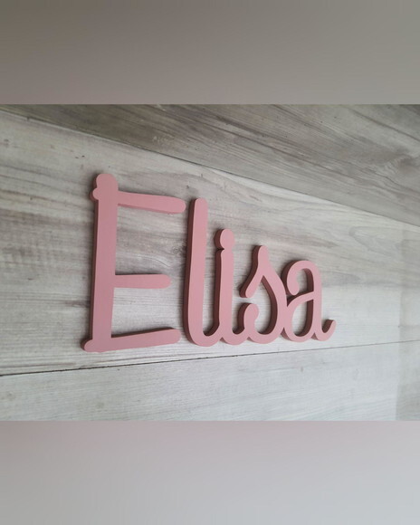 Nome de Parede Personalizado em mdf - Linha Ps - Elisa