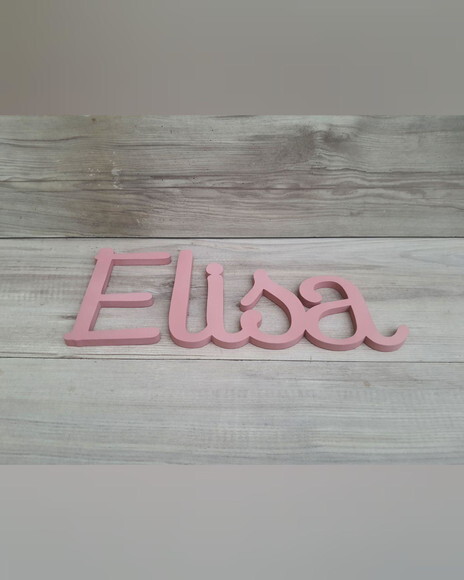 Nome de Parede Personalizado em mdf - Linha Ps - Elisa