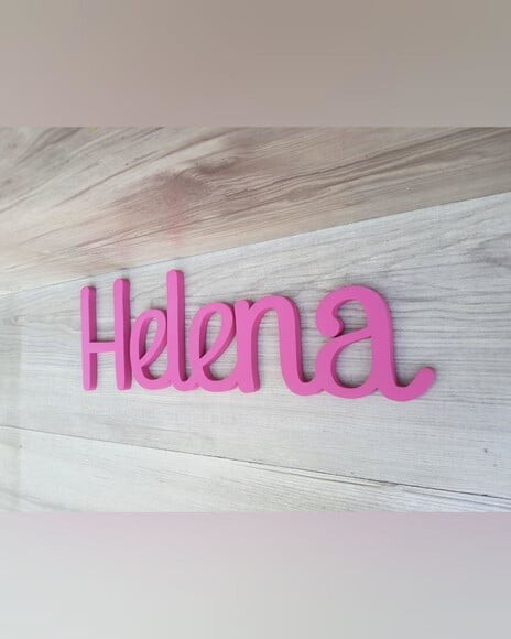 Nome de Parede Personalizado em mdf - Linha Ps - Helena