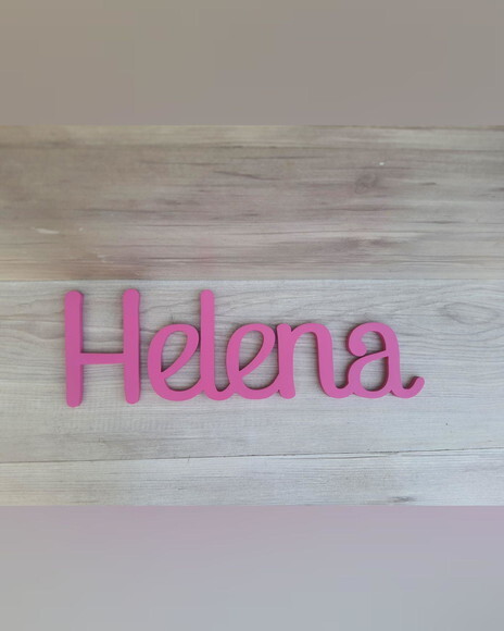 Nome de Parede Personalizado em mdf - Linha Ps - Helena