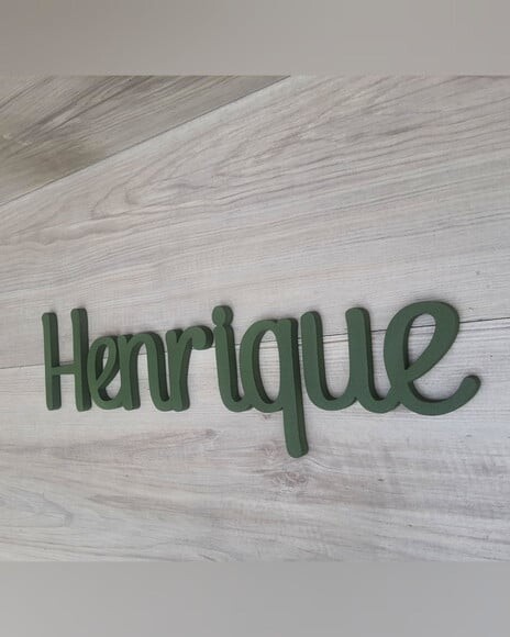 Nome de Parede Personalizado em mdf - Linha Ps - Henrique
