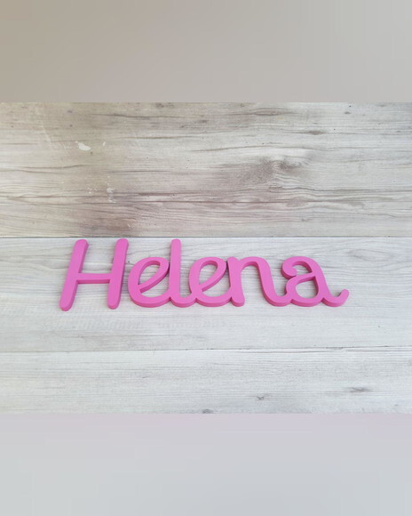 Nome de Parede Personalizado em mdf - Linha Ps - Helena