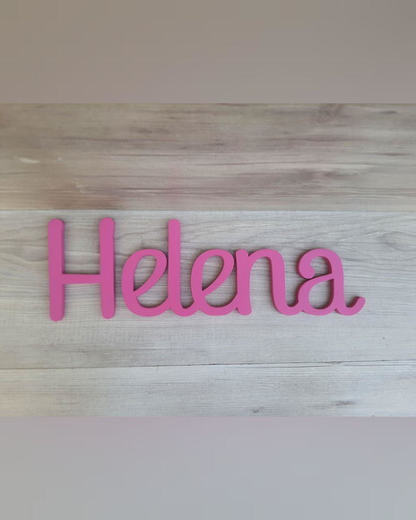Nome de Parede Personalizado em mdf - Linha Ps - Helena