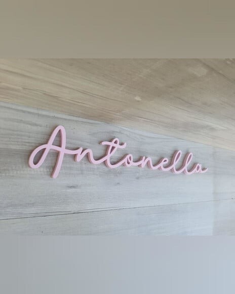 Nome de Parede Personalizado em mdf - Linha Ss - Antonella