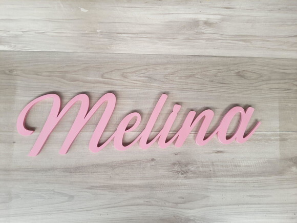 Nome de Parede Personalizado em mdf - Linha Ss - Melina