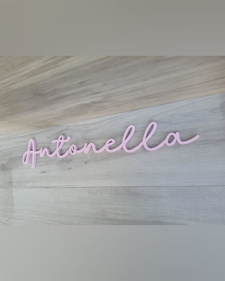 Nome de Parede Personalizado em mdf - Linha Ss - Antonella