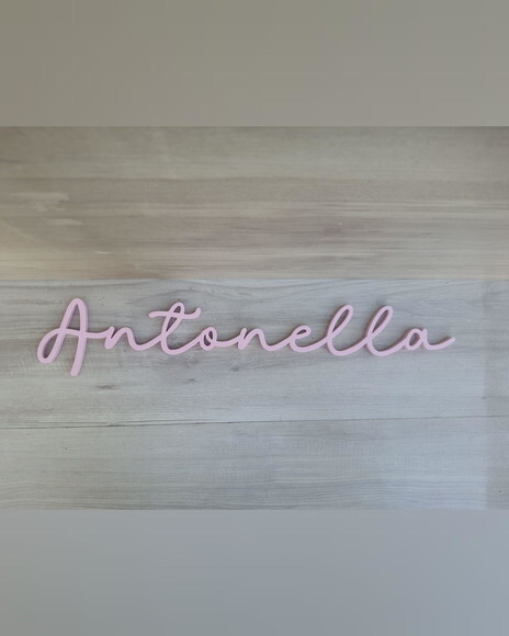 Nome de Parede Personalizado em mdf - Linha Ss - Antonella
