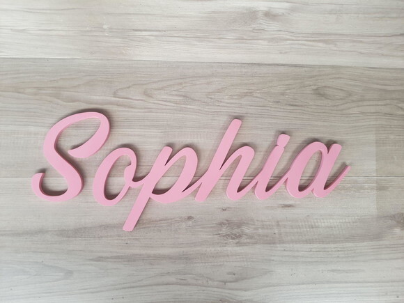Nome de Parede Personalizado em mdf - Linha Ss - Sophia