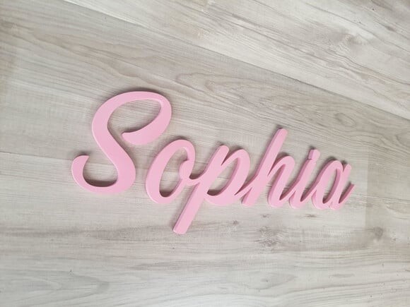 Nome de Parede Personalizado em mdf - Linha Ss - Sophia