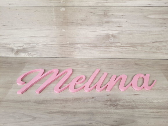 Nome de Parede Personalizado em mdf - Linha Ss - Melina