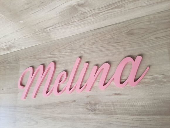 Nome de Parede Personalizado em mdf - Linha Ss - Melina